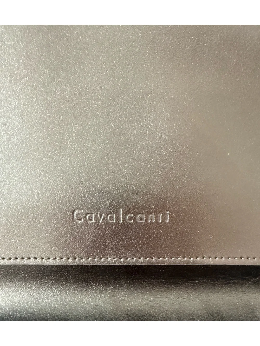 Cavalcanti Smooth Leather Shoulder Bag in Black